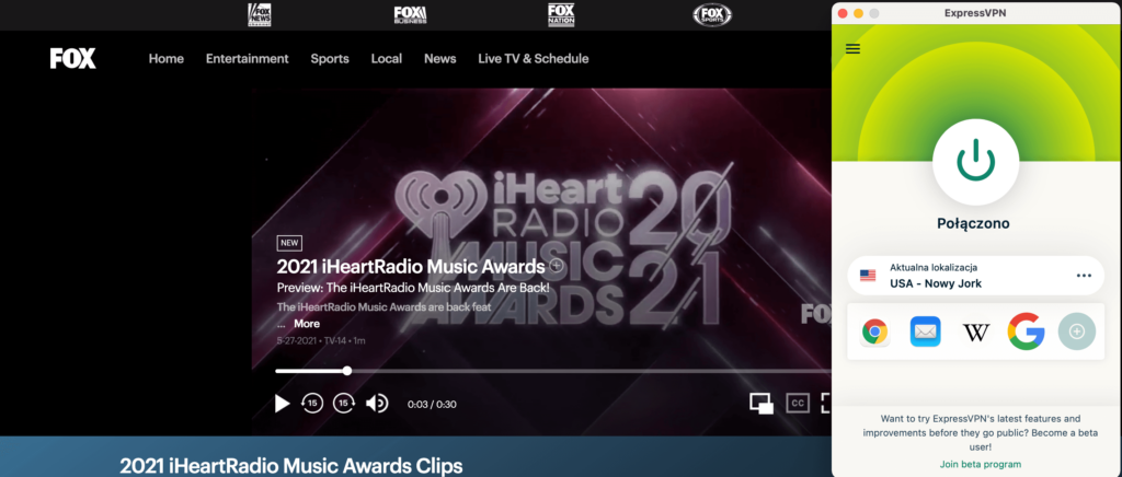 Transmisja iHeartRadio Music Awards w Polsce